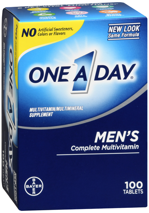 One A Day Men's Complete Multivitamin Tablets 100ct