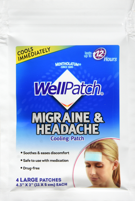 WellPatch Migraine & Headache Cooling Patch 4ct