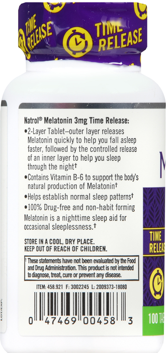 Natrol Melatonin 3mg Tablets 100ct