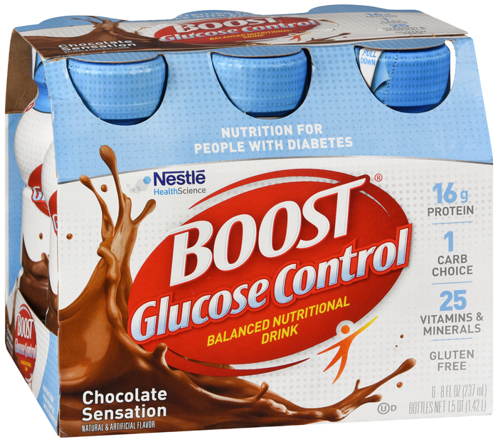 BOOST GLUCOSE CONTROL RTU CHOCOLATE RETL 4X6X8OZ