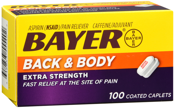 Bayer Back & Body Extra Strength Pain Reliever 500mg w/ Caffeine Caplets 100ct