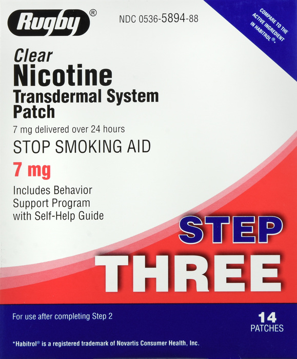 NICOTINE TRANSDERMAL PATCH 7MG 14CT WAT