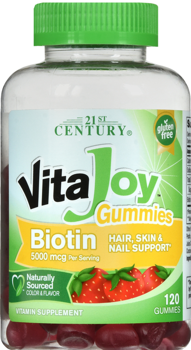 21st Century VitaJoy Biotin 5000mg Gummies 120ct