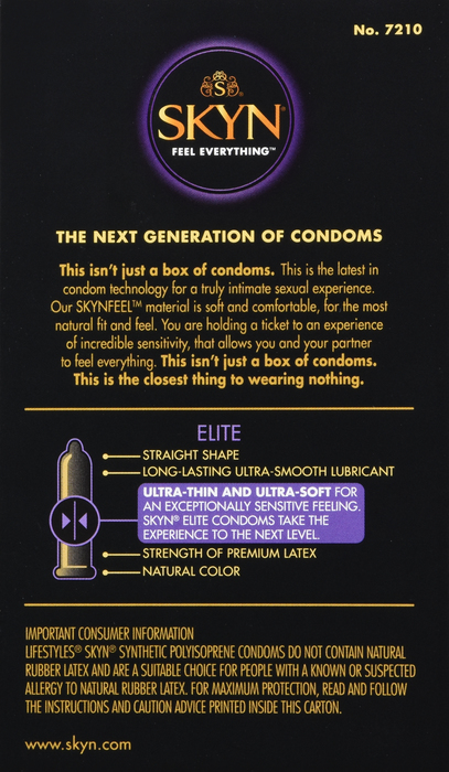 LifeStyles Skyn Condom Elite 10ct