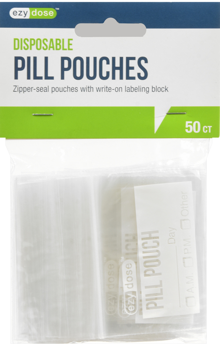 PILL POUCH 67050 PLASTIC DISPOS 50CT API