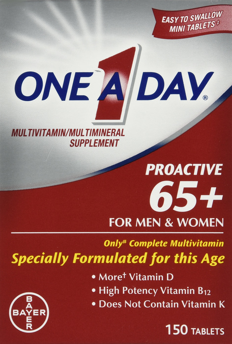 One A Day Proactive 65+ Multivitamin Tablets 150ct