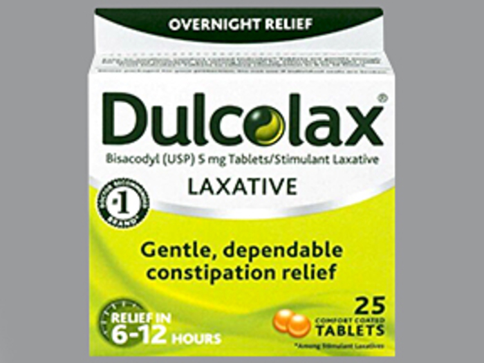 Dulcolax Laxative 5mg Comfort Coated Tablets 25ct