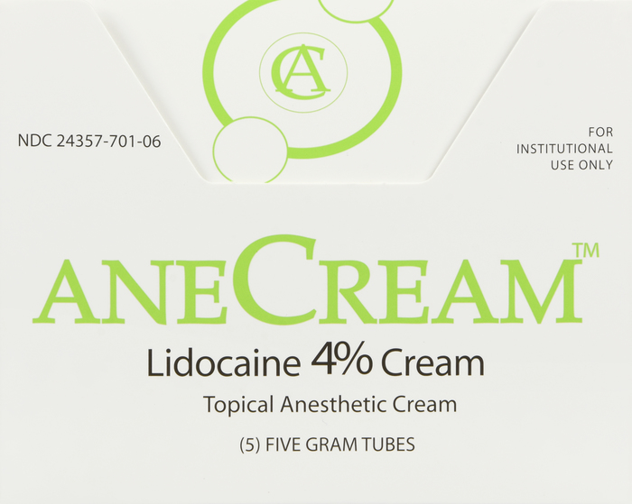 ANECREAM 4 % TUBE CREAM 5X5 GM