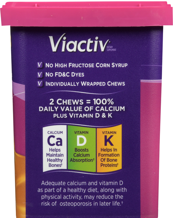 Viactiv Calcium Plus D Caramel Soft Chews 60ct