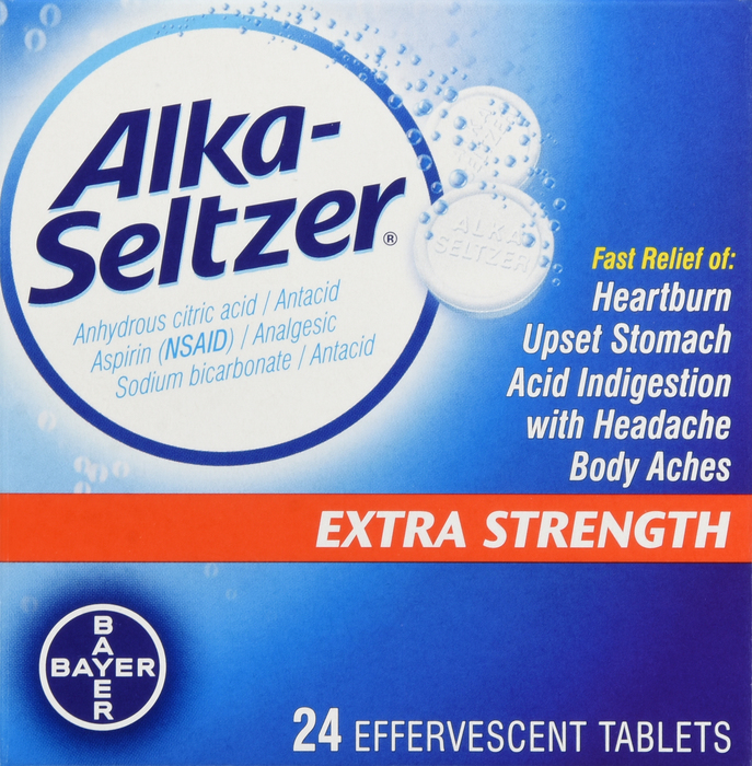 Alka-Seltzer Extra Strength Effervescent Tablets 24ct