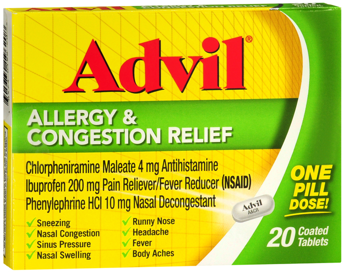 ADVIL ALLERGY CONGEST RELIEF TABLET 20CT