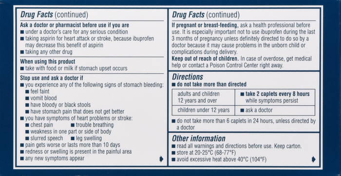 ADVIL DUAL ACTION W/ACETAMIN CPL 144CT