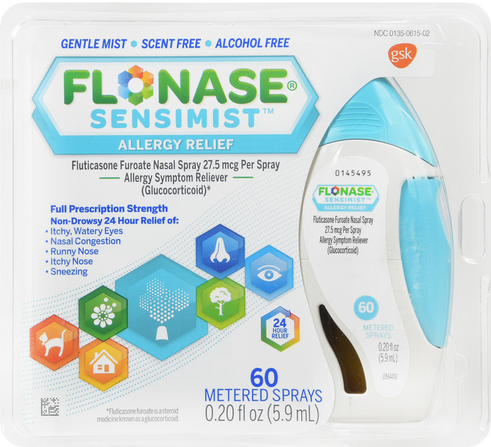 Flonase Sensimist 24HR Allergy Relief Scent Free Nasal Spray 0.34oz