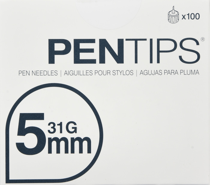 PENTIPS PEN NEEDLES 5MMX31G 100CT