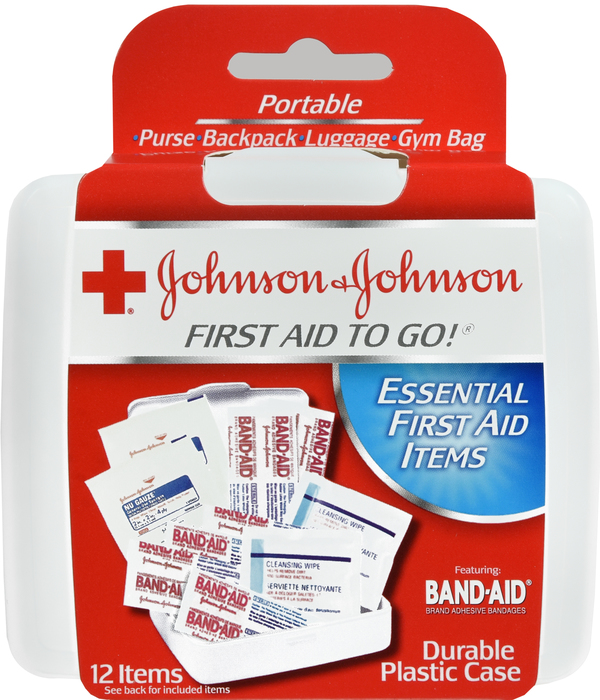 JJ FIRST AID KIT TO GO MINI 12PC