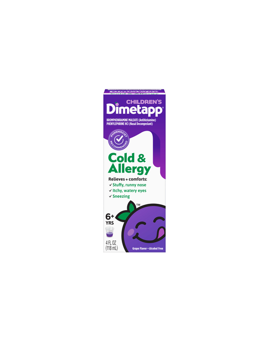 Children's Dimetapp Cold & Allergy Grape Syrup 4oz