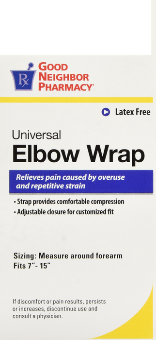 Good Neighbor Pharmacy Universal Elbow Wrap Black 1ct