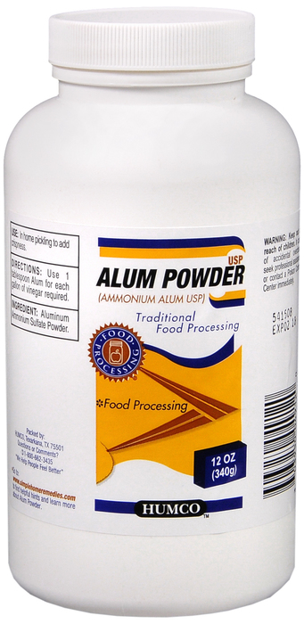 ALUM AMMONIUM USP POWDER 12OZ HUMCO