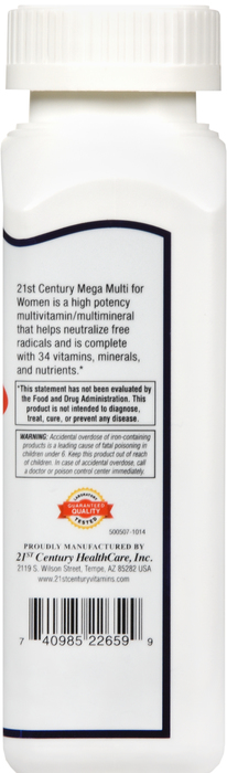 21st Century Mega Multivitamin For Women Tablets 90ct