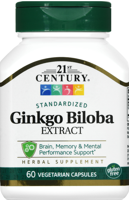 21st Century Ginkgo Biloba Extract 120mg Capsules 60ct