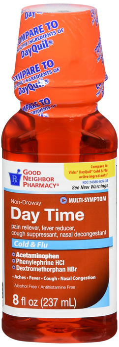 Good Neighbor Pharmacy Day Time Cold & Flu Liquid 8oz