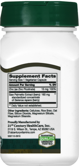 21st Century Saw Palmetto Extract 320mg Capsules 60ct