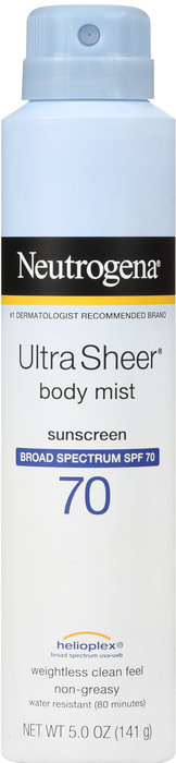 Neutrogena Ultra Sheer Lightweight SPF 70 Sunscreen Spray 5oz