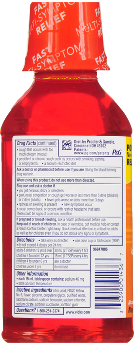 DAYQUIL COLD & FLU PSE FREE LIQ 12OZ