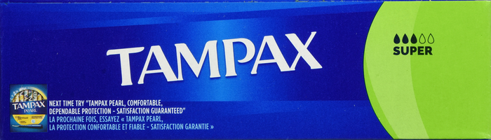 Tampax Flushable Super Absorbency Unscented Tampons 10ct