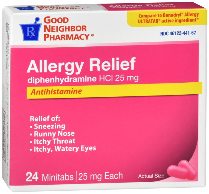 Good Neighbor Pharmacy Allergy Relief 25mg Minitabs 24ct