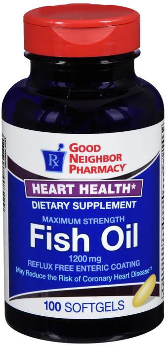 Good Neighbor Pharmacy Fish Oil 1200mg Enteric Softgels 100ct