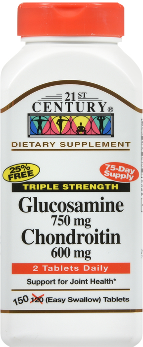 21st Century Glucosamine 750mg Chondroitin 600mg Tablets 150ct