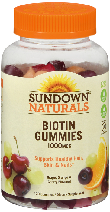 BIOTIN 1000 MCG GUMMIES 130CT SUNDOWN NATURALS