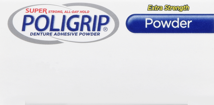 Poligrip Extra Strength Denture Adhesive Powder 1.6oz