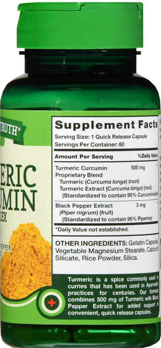 TURMERIC CMPLX 500MG CAPS 60CT NAT TRUTH