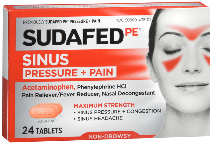 Sudafed PE Pressure & Pain Max Strength Caplets 24ct