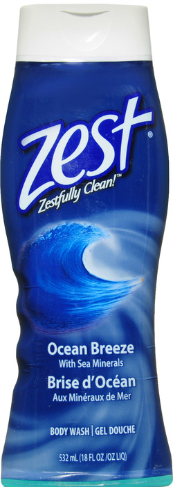 ZEST BODY WASH OCEAN BREEZE 18OZ