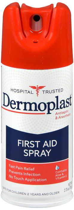 Dermoplast First Aid Antibacterial and Antiseptic & Pain Relieving Spray 2.75oz