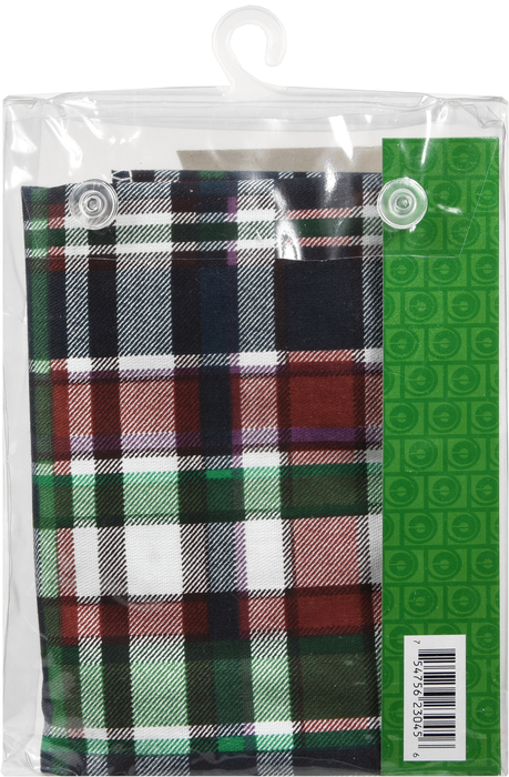 BIB VIYNL BACK PLAID 18X30