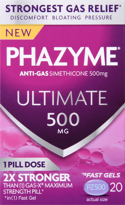 Phazyme Ultimate Geltab 500mg 20ct