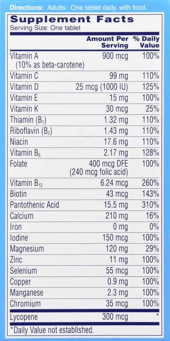 ONE-A-DAY MEN TABLET 60CT