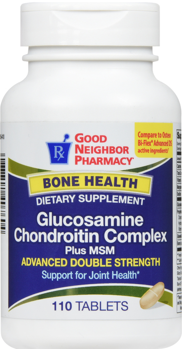 Good Neighbor Pharmacy Glucosamine Chondroitin Advanced Double Strength Tablets 110ct