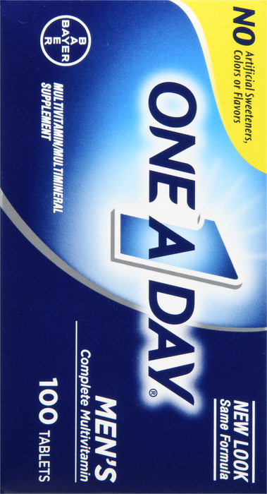 One A Day Men's Complete Multivitamin Tablets 100ct