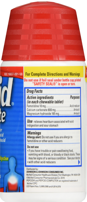 PEPCID COMPLETE TABLET MINT 50CT