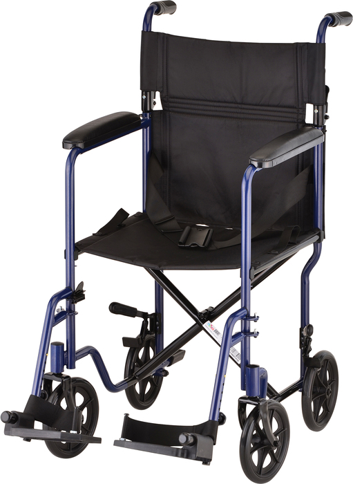 NOVA Transport Chair 19" Steel Blue 319B