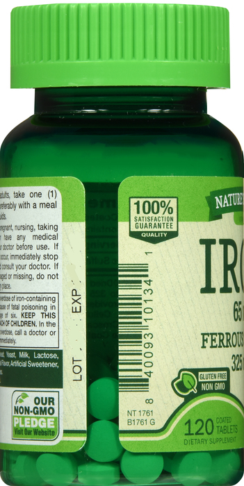 Nature's Truth Iron Ferritin Sulfate 65mg Tablets 120ct