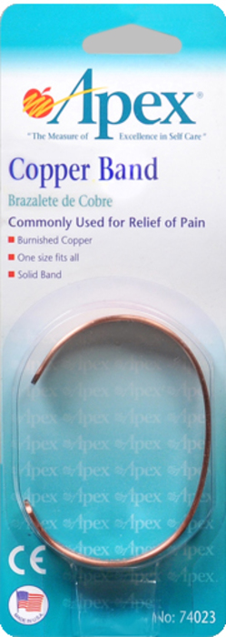 COPPER BAND BRACELET 74023PKG CAREX