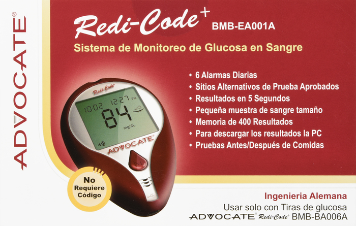 ADVOCATE REDICODE PLUS GLUCOSE METER DS