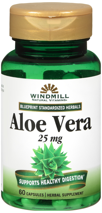 ALOE VERA 25MG EXTRCT CAPS 60CT WINDMILL