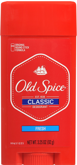 Old Spice Classic Fresh Stick Deodorant 3.25oz